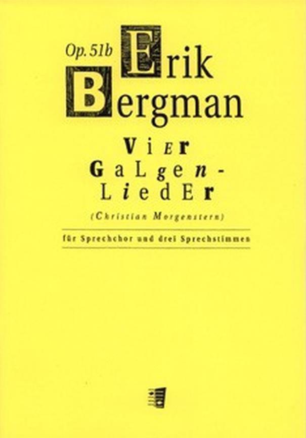 Vier Galgenlieder op. 51b