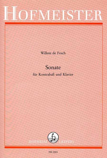 Willem De Fesch: Sonata In D Minor (Double Bass/Piano)