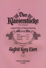 Karg-elert, S.: 4 Piano Pieces Op 23