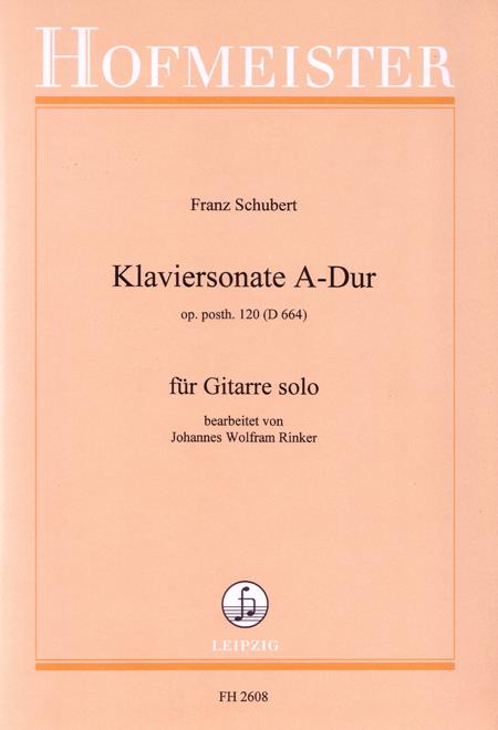 Franz Schubert: Sonata In A Op.120 - Guitar Solo