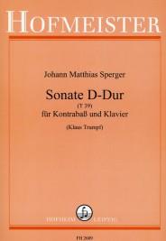 Johann Matthias Sperger: Sonata In D (Double Bass And Piano)