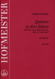 Johannes Reiche: Quintet In Drei Satzen - Score