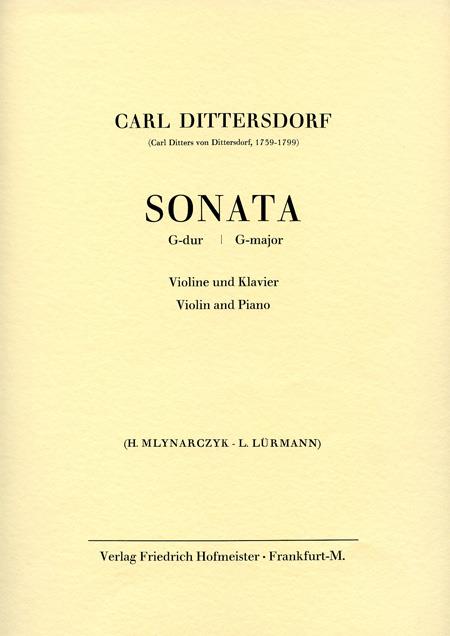 Dittersdorf, C. D. Von: Sonata G Major
