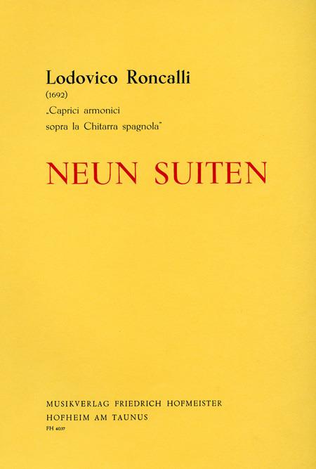 Lodovico Roncalli: Neun Suites