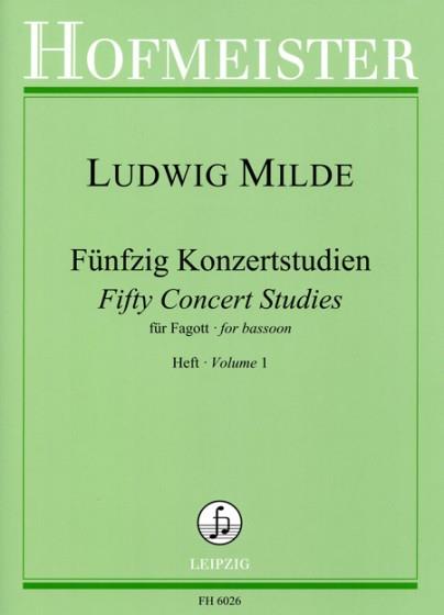 Ludwig Milde: Fünfzig Konzertstudien Op. 26 Band 1