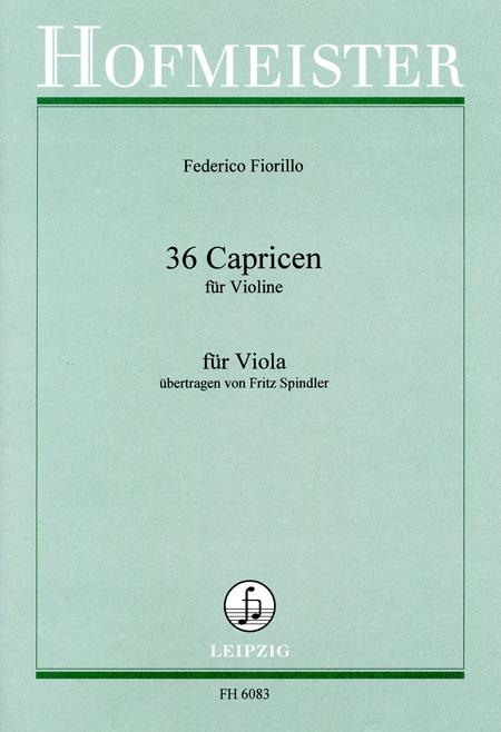 Frederico Fiorillo: 36 Caprices for Violin