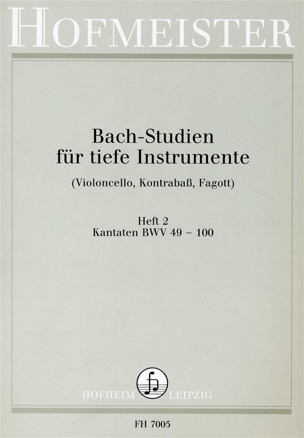 Bach: Studies Book 2-cantatas Bwv 49 -100