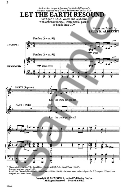 Let The Earth Resound 2pt/SSA