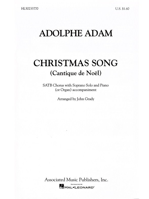 Adolphe Adam: Christmas Song (Vocal Score)