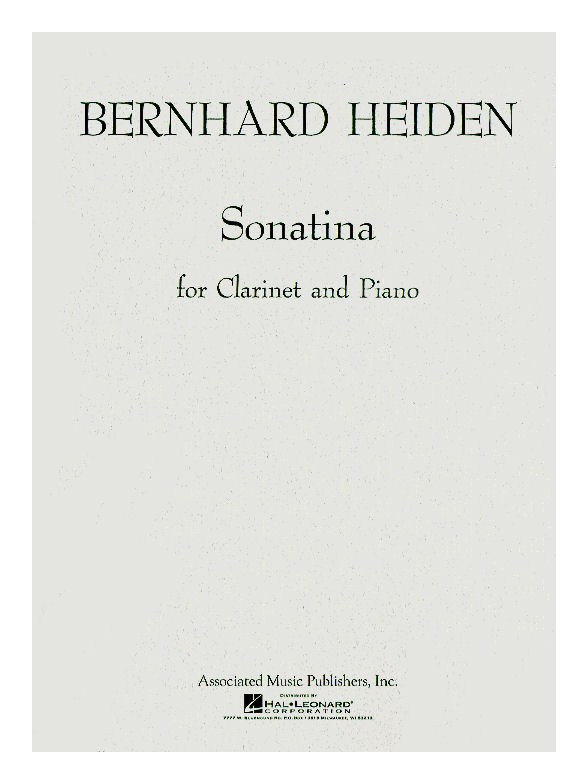 Bernhard Heiden: Sonatina For Clarinet And Piano