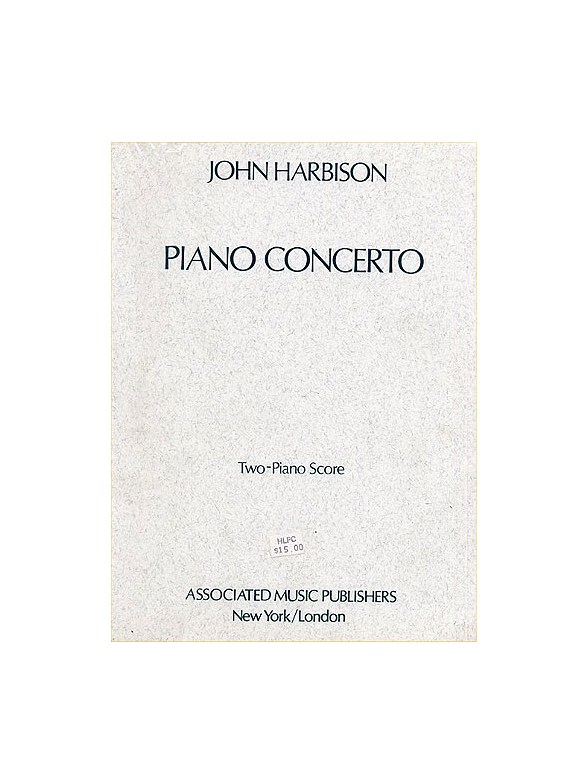 John Harbison: Piano Concerto (2 Piano Version)