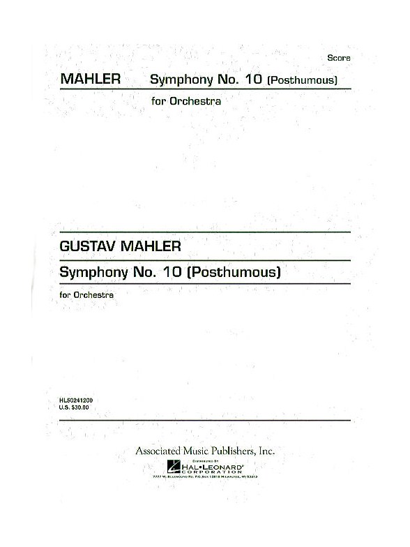 Gustav Mahler: Symphony No.10 (Study Score)