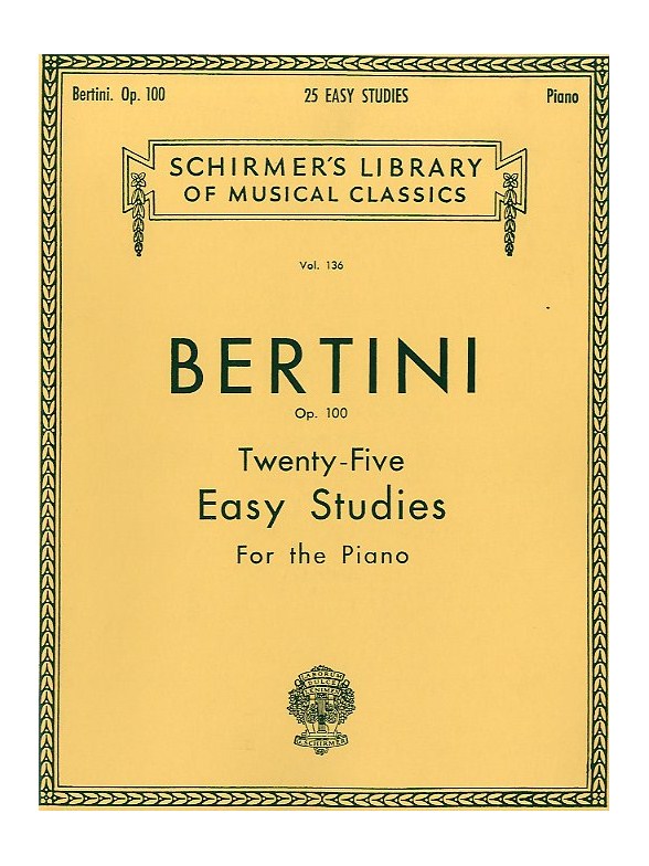 Henri Bertini: Twenty-Five Easy Studies For Piano Op. 100