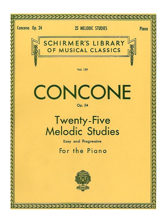 Giuseppe Concone: Twenty-Five Melodic Studies For Piano Op.24