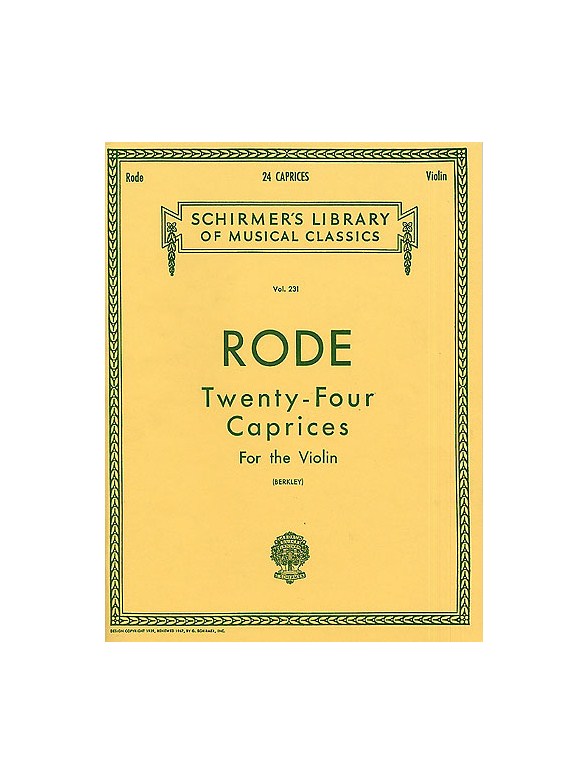 Pierre Rode: Twenty Four Caprices