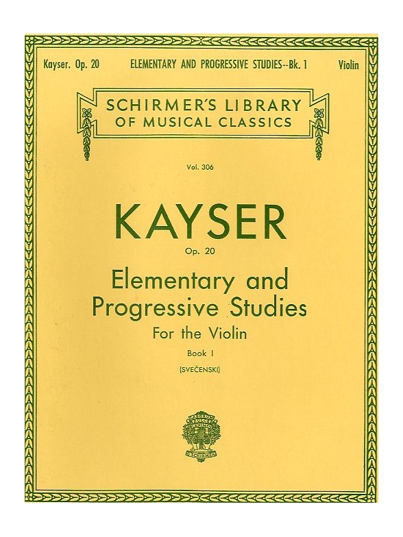 H. E. Kayser: Thirty-Six Elementary And Progressive Studies For Violin Op. 20 Book One