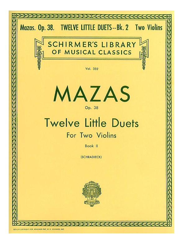 Jacques F. Mazas: Twelve Little Duets Op.38 Book 2