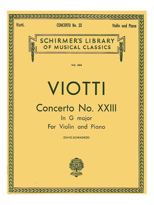 Giovanni Battista Viotti: Violin Concerto No. 23 In G Major