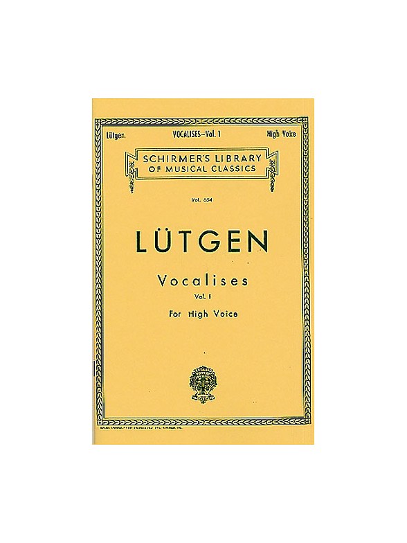 Vocalises Book 1 (High Voice)- 20 Daily Exercises