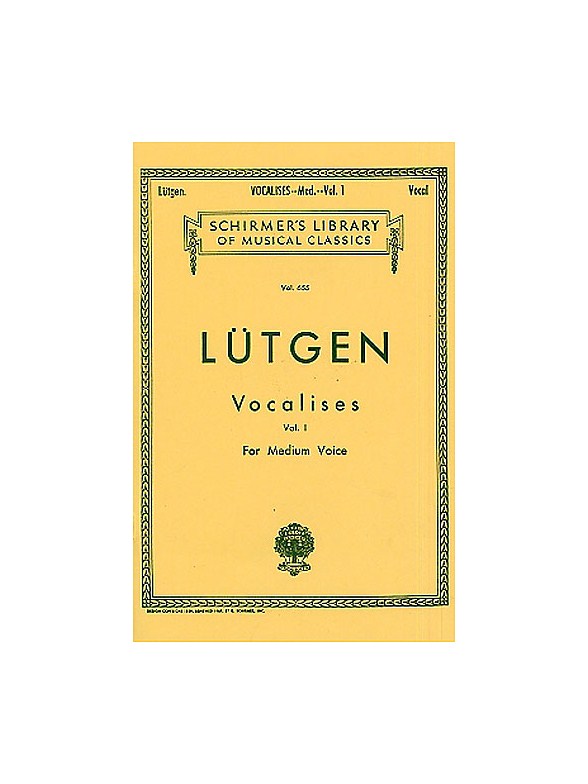 Lutgen: Vocalises Book 1 (Medium Voice)- 20 Daily Exercises