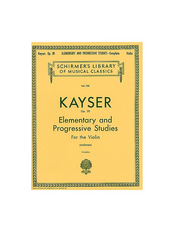 H.E. Kayser: 36 Elementary And Progressive Studies Complete Op.20 (Violin)