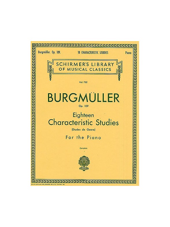 Friedrich Burgmuller: Eighteen Characteristic Studies Op.109