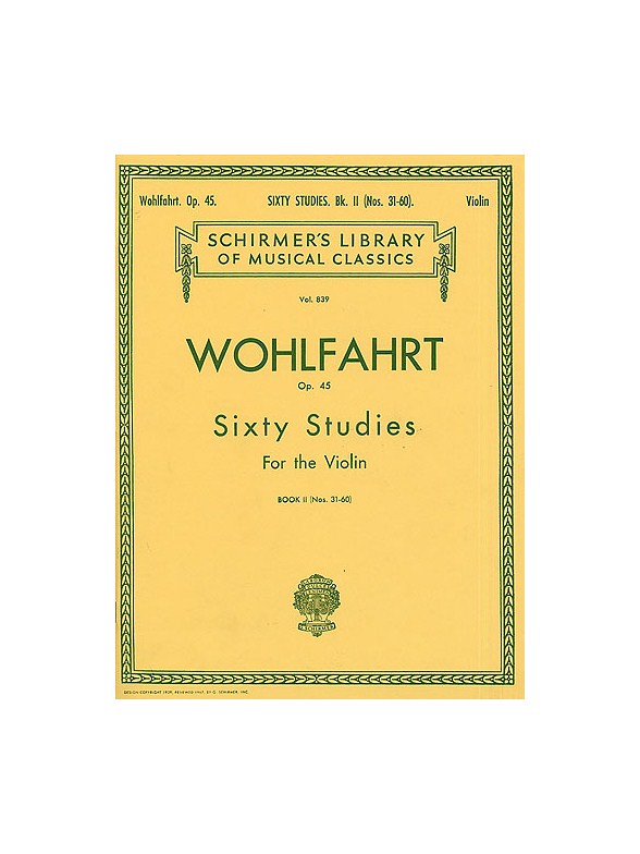 Franz Wohlfahrt: 60 Studies For Solo Violin Op.45 Book 2 (Nos.31-60)