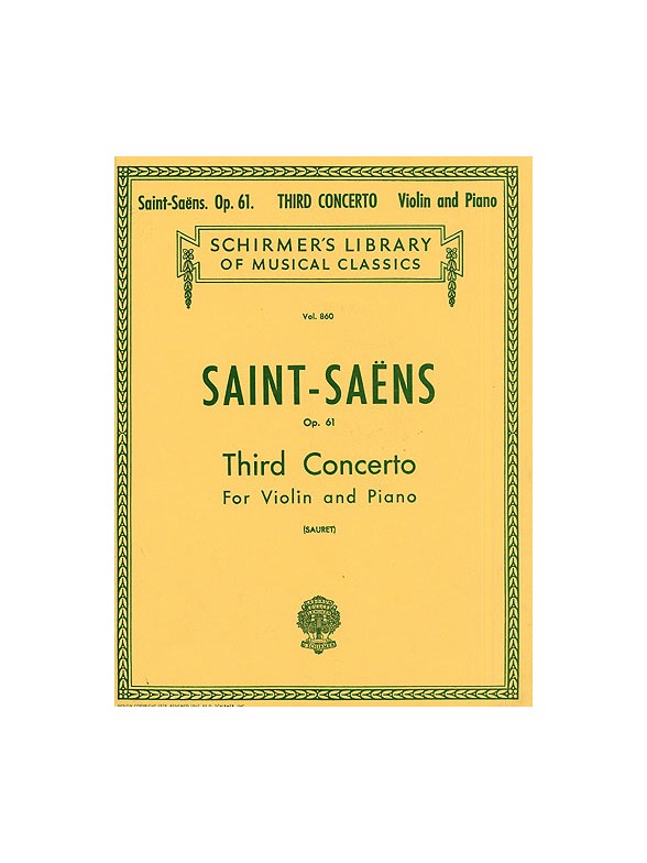 Camille Saint-Saens: Violin Concerto No.3 Op.61 (Violin/Piano)