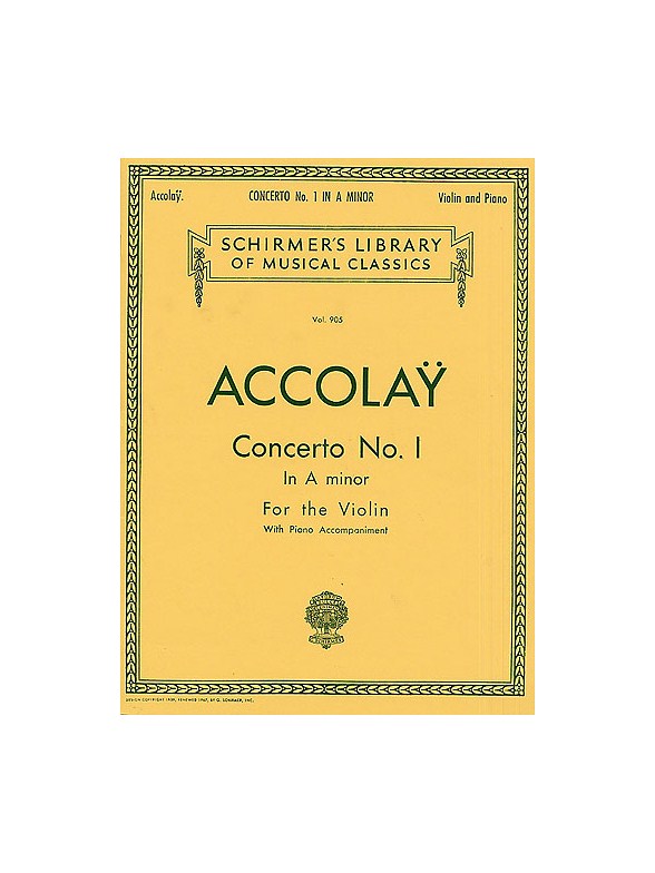 Jean Batiste Accolay: Concerto No. 1 In A Minor