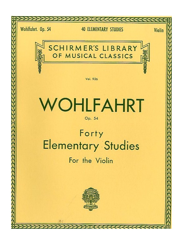 Franz Wohlfahrt: Forty Elementary Studies For Solo Violin Op.54