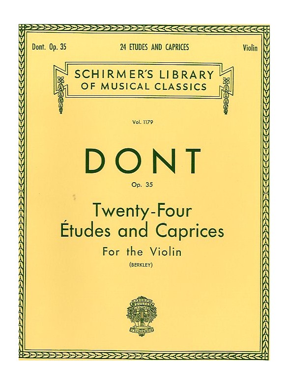 Jakob Dont: 24 Etudes And Caprices For The Violin (Berkley)