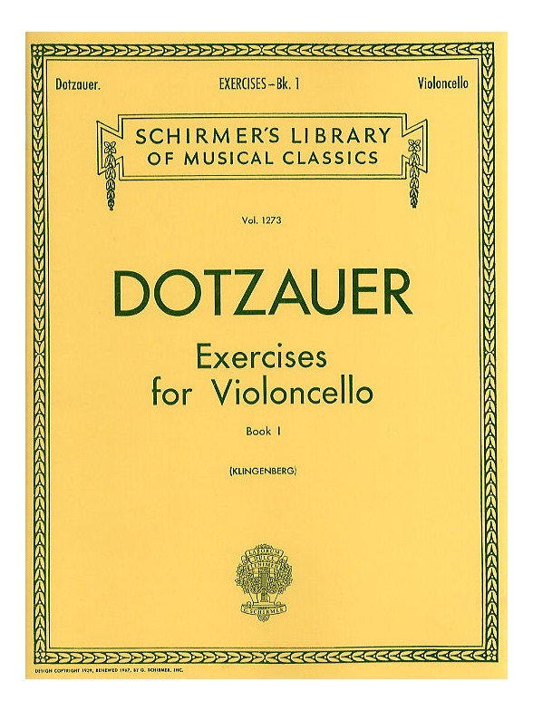 J.J.F. Dotzauer: Exercises For The Violoncello Book I