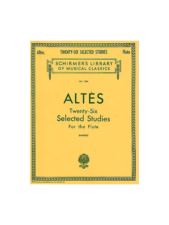 Henry Altes: 26 Selected Studies For Flute