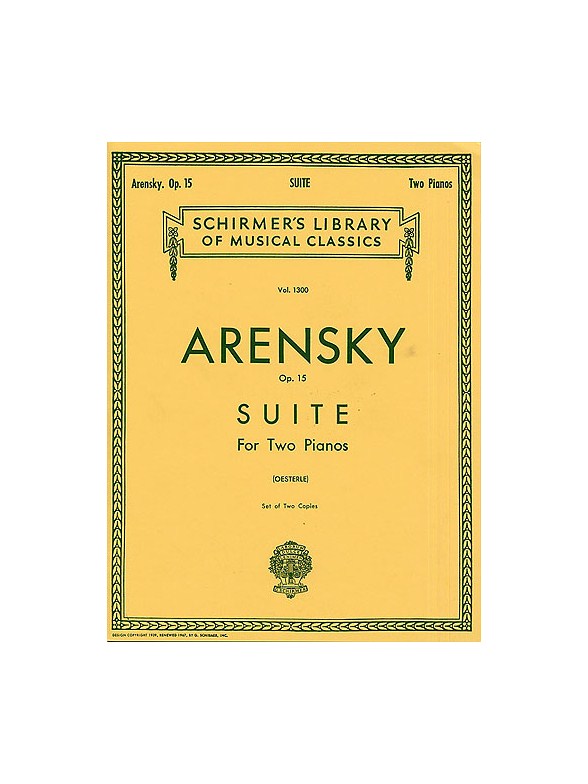 Anton Arensky: Suite for Two Pianos Op.15