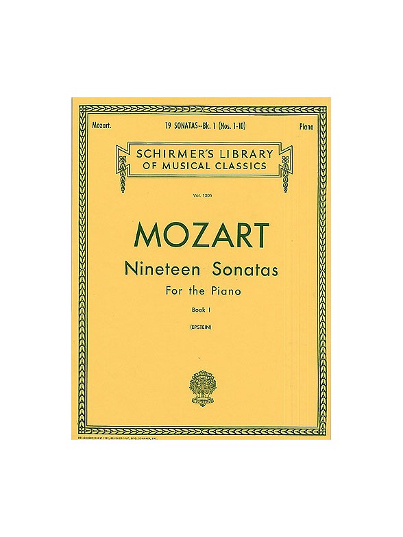 W.A. Mozart: Nineteen Sonatas For The Piano Book I (No.1-10)