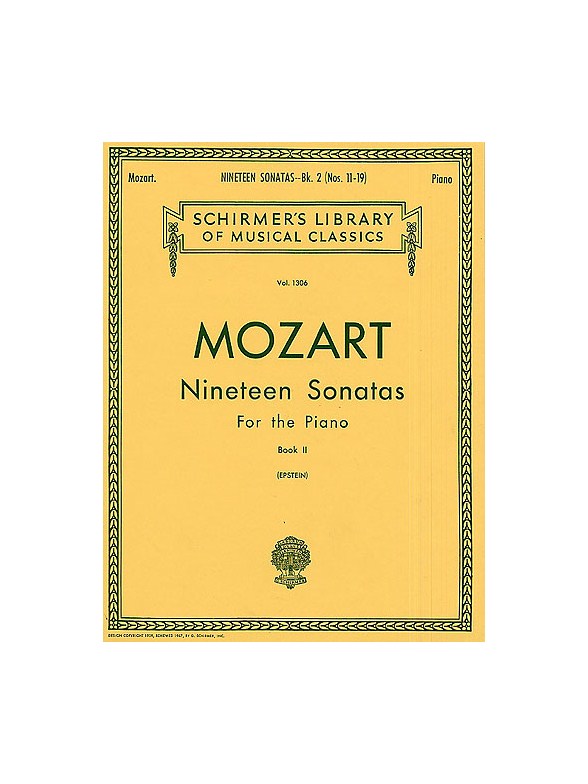 W.A. Mozart: Nineteen Sonatas For The Piano Book II