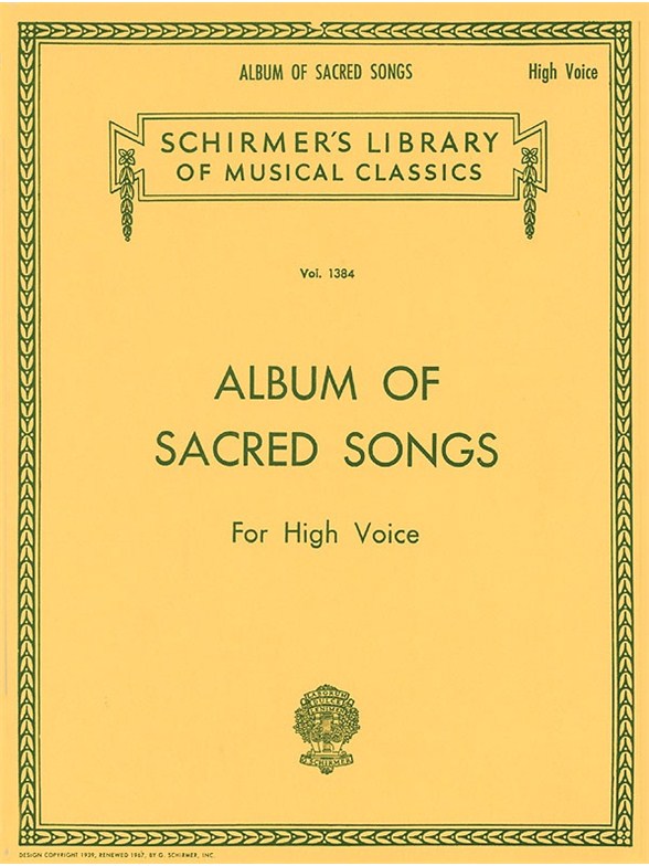 Album Of Sacred Songs (High Voice)