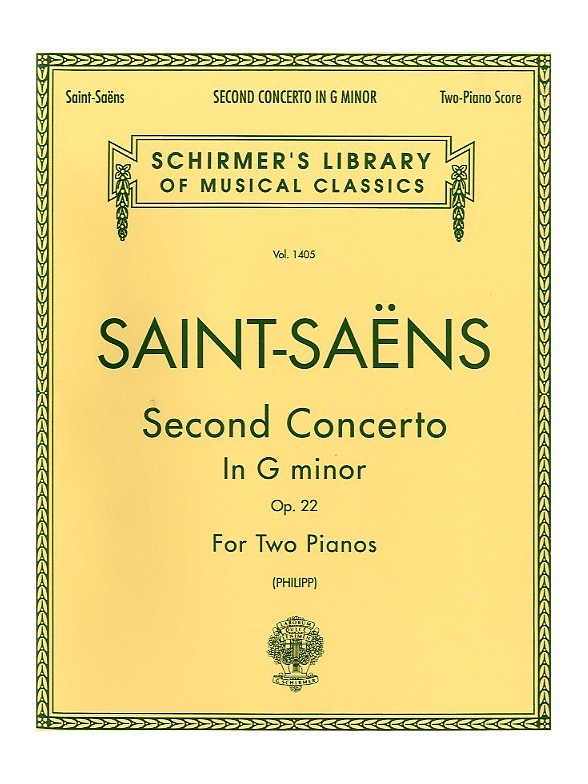 Camille Saint-Saens: Piano Concerto No.2 In G Minor Op.22 (2-Piano Score)