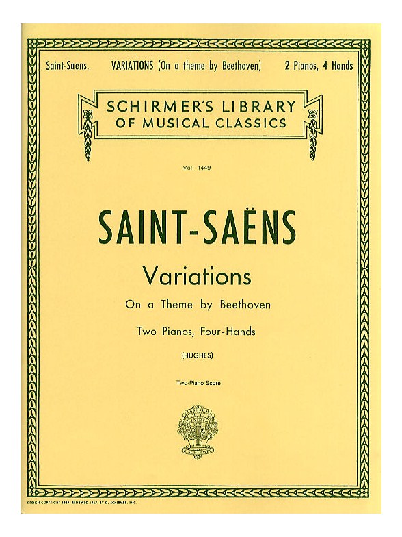Camille Saint-Saens: Variations On A Theme By Beethoven Op.35