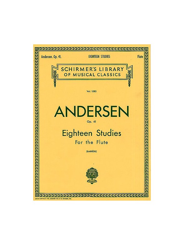Joachim Andersen: Eighteen Studies For The Flute Op.41