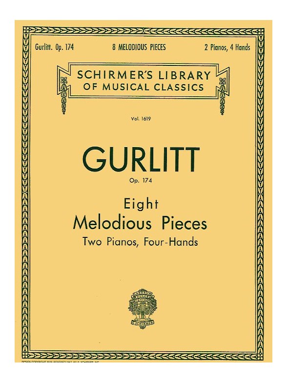 Cornelius Gurlitt: Eight Melodious Pieces Op.174 (2 Pianos)