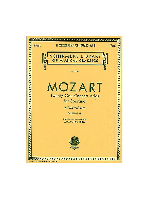 W.A. Mozart: Twenty-One Concert Arias For Soprano Volume II