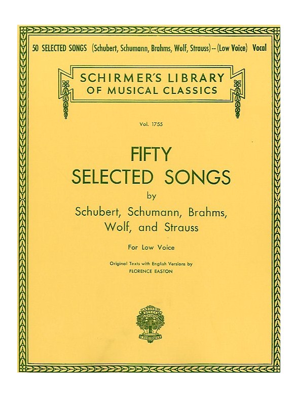 50 Selected Songs (Low Voice)
