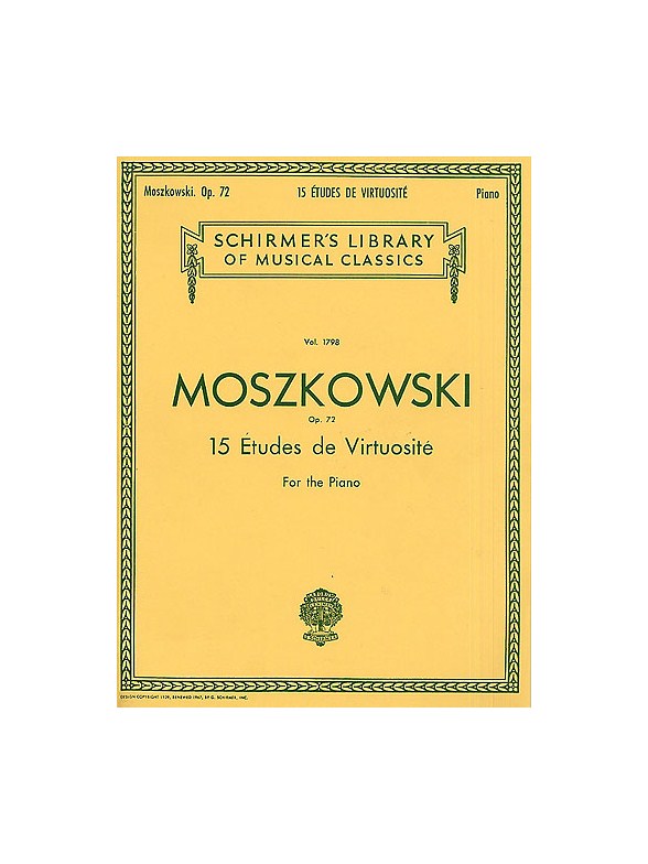 Moritz Moszkowski: Fifteen Etudes Virtuositie Op.72