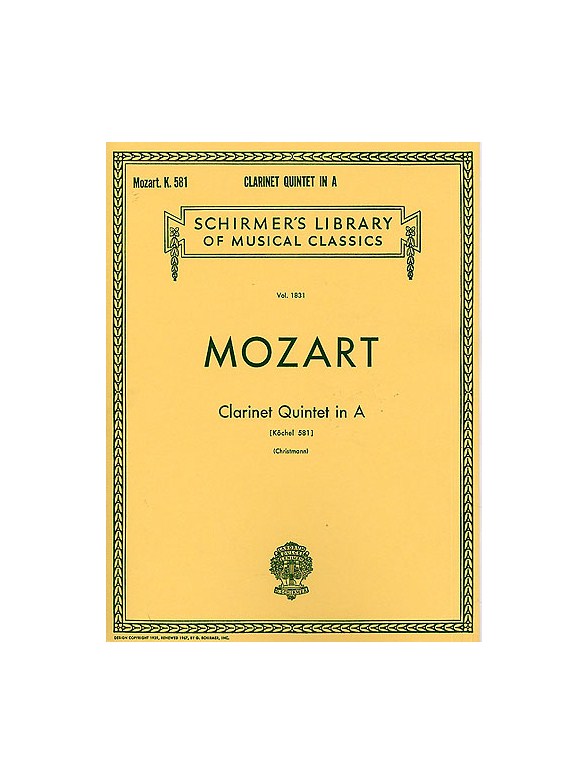 W.A. Mozart: Clarinet Quintet In A 'Stadler' K.581 (Parts)