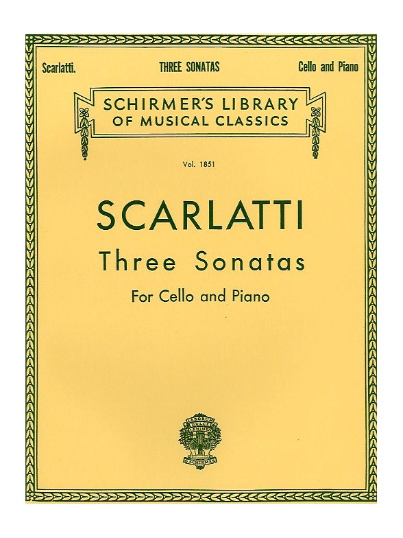 Alessandro Scarlatti: Three Sonatas For Cello And Piano