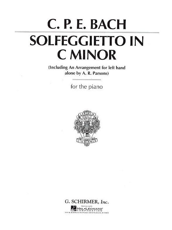 C.P.E. Bach: Solfeggietto In C Minor (Two Versions)