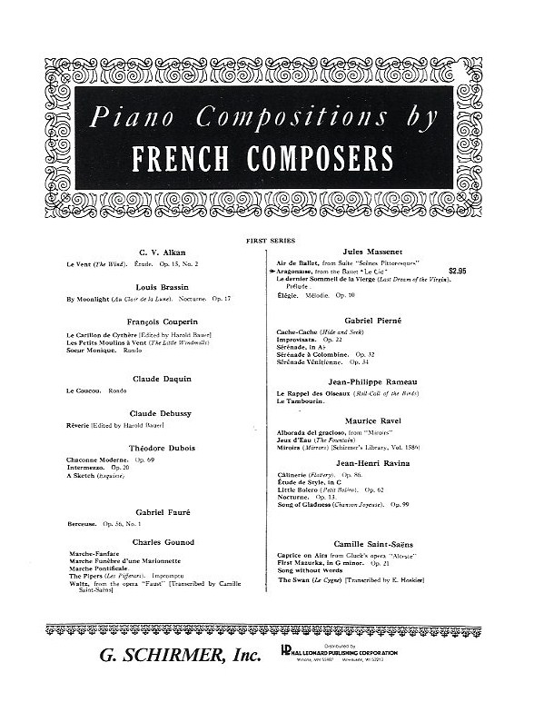 Jules Massenet: Aragonaise From 'Le Cid' (Piano Solo)