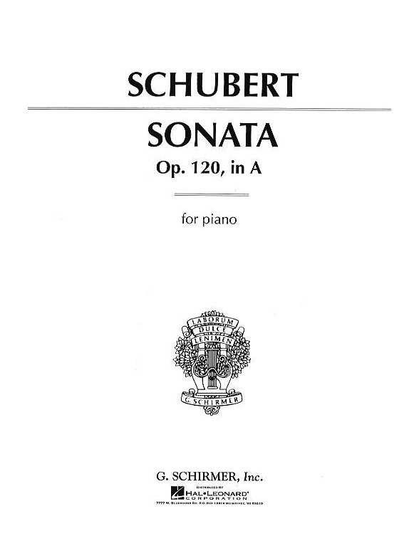 Franz Schubert: Piano Sonata In A Op.120