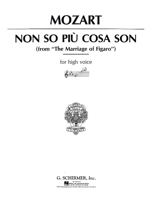 W.A. Mozart: Non So Piu Cosa Son (Le Nozze Di Figaro)